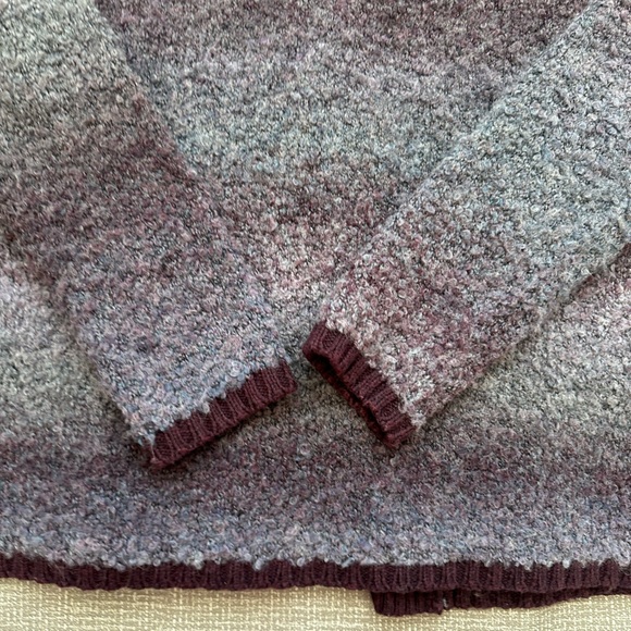 Woolrich Women's Burgundy and Gray Open Cardigan size XL - Picture 11 of 13